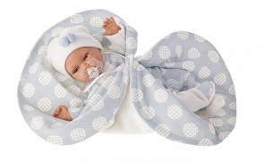 Интерактивная кукла Марселина в голубом, озвученная, 29 см. (Antonio Juan Munecas, 1778B)